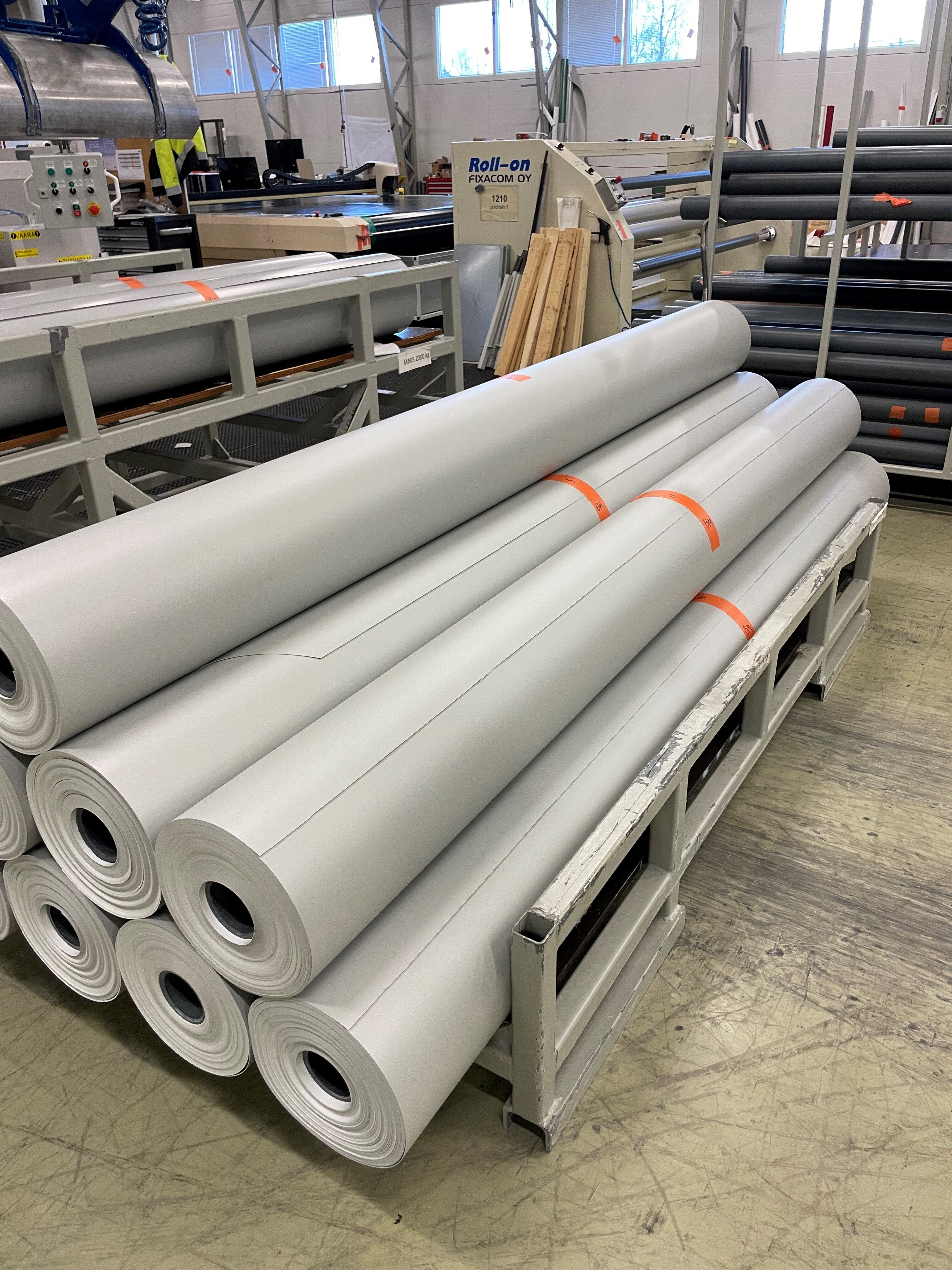 Recycled fabric rolls